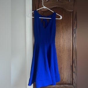 Dillards, mini formal dress with tie bow in the back